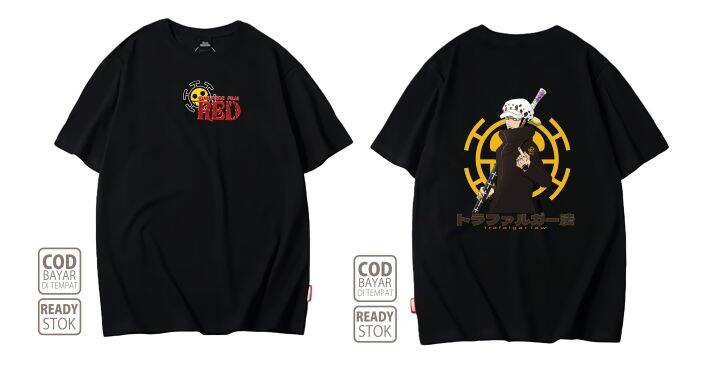 Baju Anime One Piece Trafalgar D Water Law Kaos Anime Premium