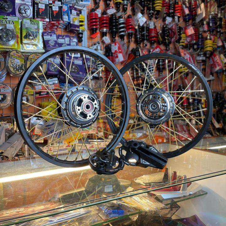 RIM ALLOY EX5 DREAM WAVE 100 HUB CNC COMPLETE SET Lazada