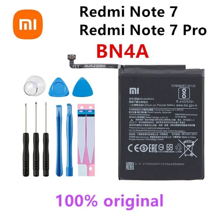 Xiao Mi ตนฉบบ100 BN4A 4000MAh แบตเตอรสำหรบ Xiaomi Redmi หมายเหต7