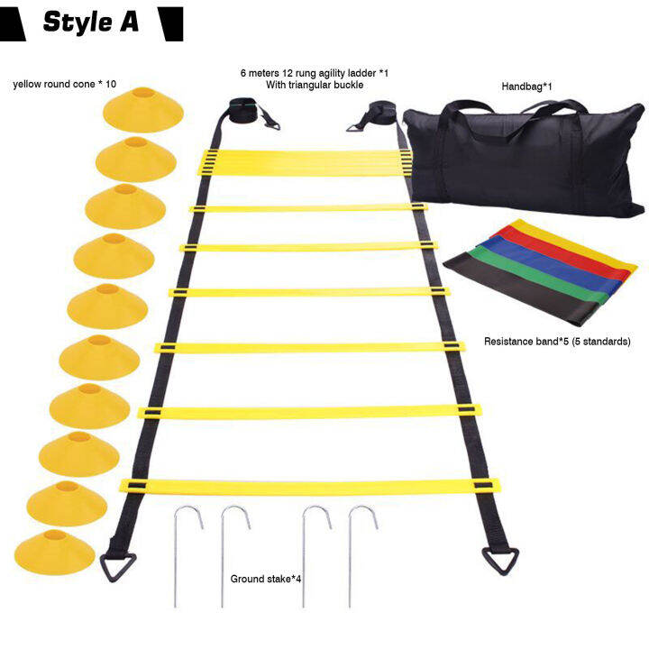 Agility Ladder Speed Training Equipment Disc Cones Ft Agility