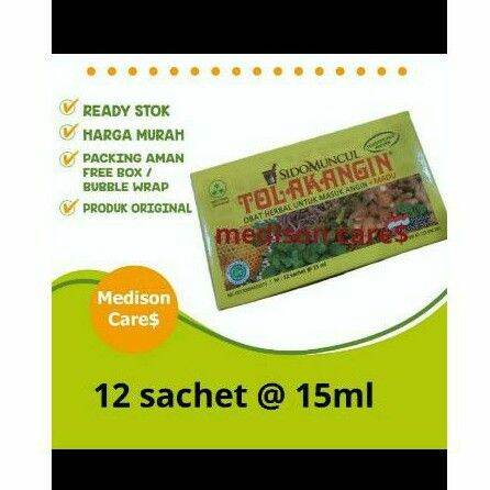 Tolak Angin Sidomuncul Box Isi Sachet Lazada Indonesia