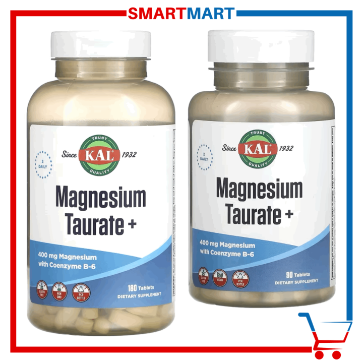 Kal Magnesium Taurate Plus Mg Or Tablets With Coenzyme B