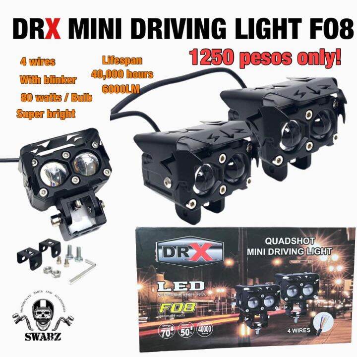 Mini Driving Light Quadshot DRX F08 80Watts Lazada PH