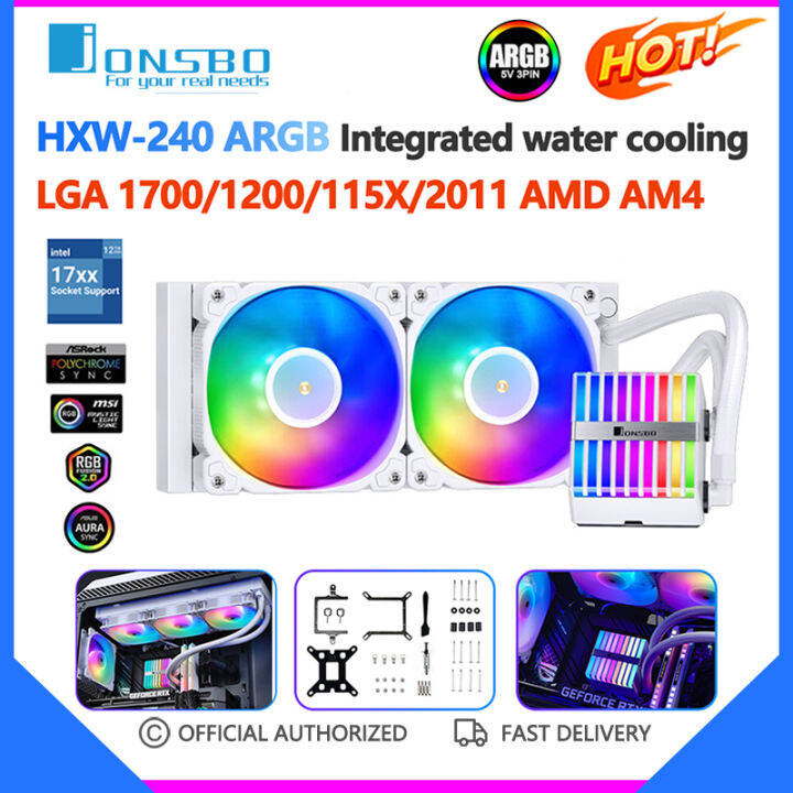 Jonsbo Hxw Argb Integral Water Cooling Cpu Cooler Pwm