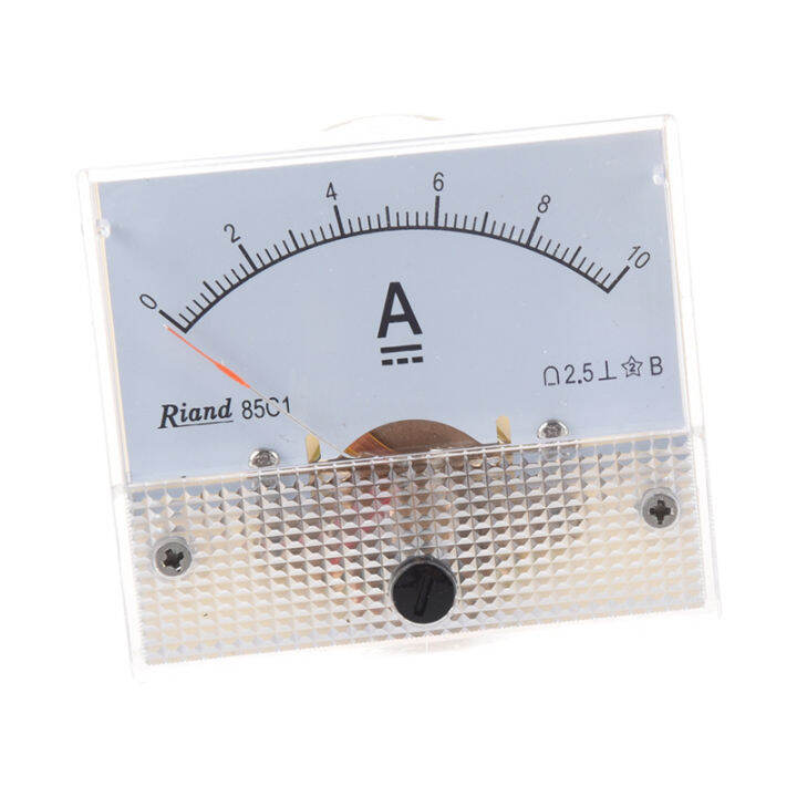 85C1 DC 0 10A Rectangle Analog Panel Ammeter Gauge Lazada PH