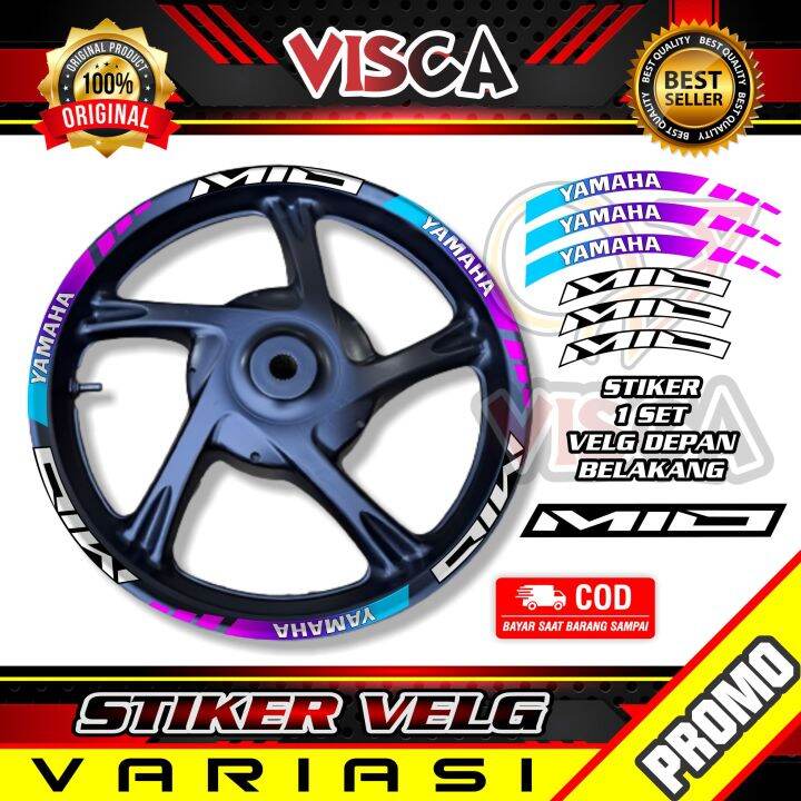 Stiker Velg List Velg Motor Stiker Velg MIO Motif Bunglon Lazada