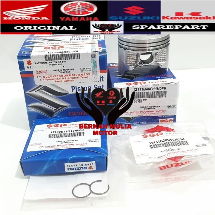 PISTON KIT OS STD STANDAR SUZUKI SMASH SHOGUN 110 BMMOTOR Lazada