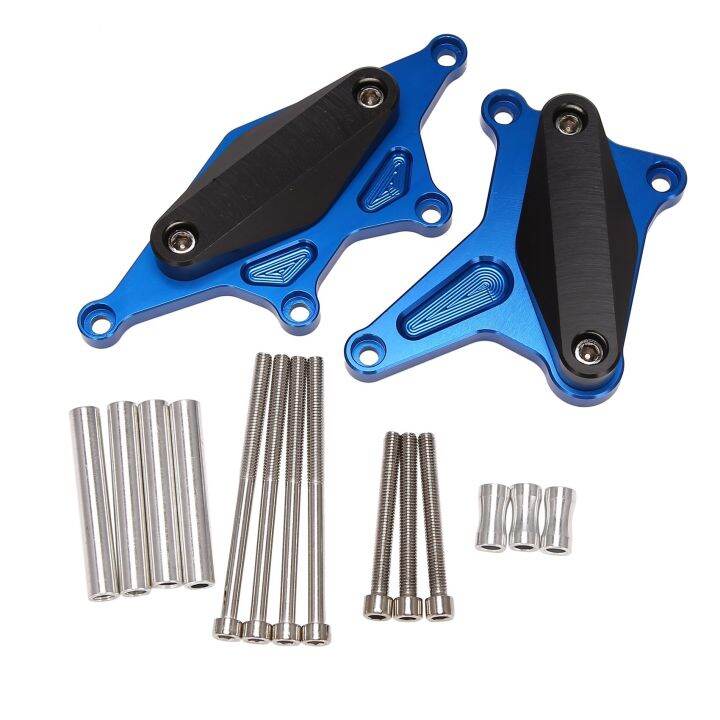 Blue Engine Cover Stator Case Guard CNC Frame Slider Falling Protection