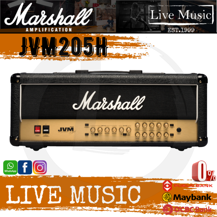 Marshall JVM205H 50 Watt Tube Guitar Head JVM 205H Lazada