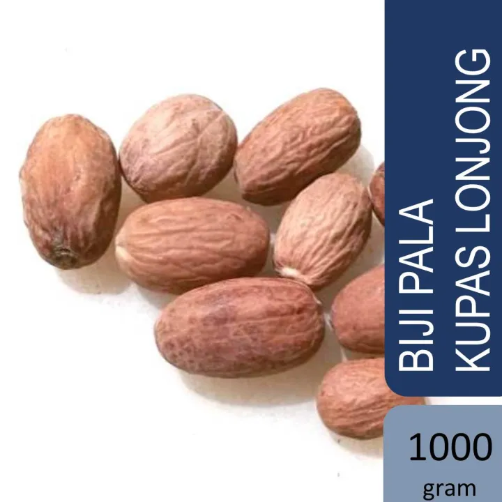 Biji Pala Kupas Lonjong Kering 1000 Gram Lazada Indonesia