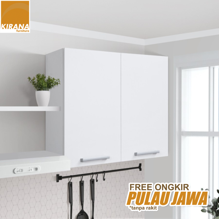 Kirana Kitchen Set Kayu Indiana Lemari Kabinet Dapur Rak Dapur Atas