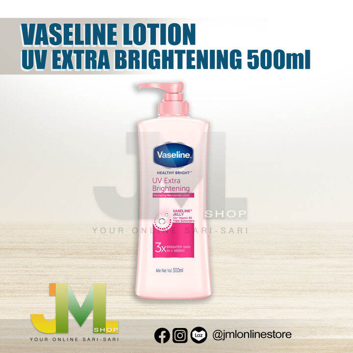 Vaseline Lotion Healthy Bright Uv Extra Brightening Ml Lazada Ph