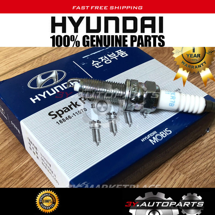 ORIGINAL 18846 11070 SILZKR7B11 IRIDIUM 4pcs Spark Plug For Hyundai