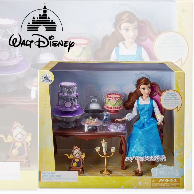 Disney Belle Classic Doll Dinner Party Play Set Beauty And The Beast