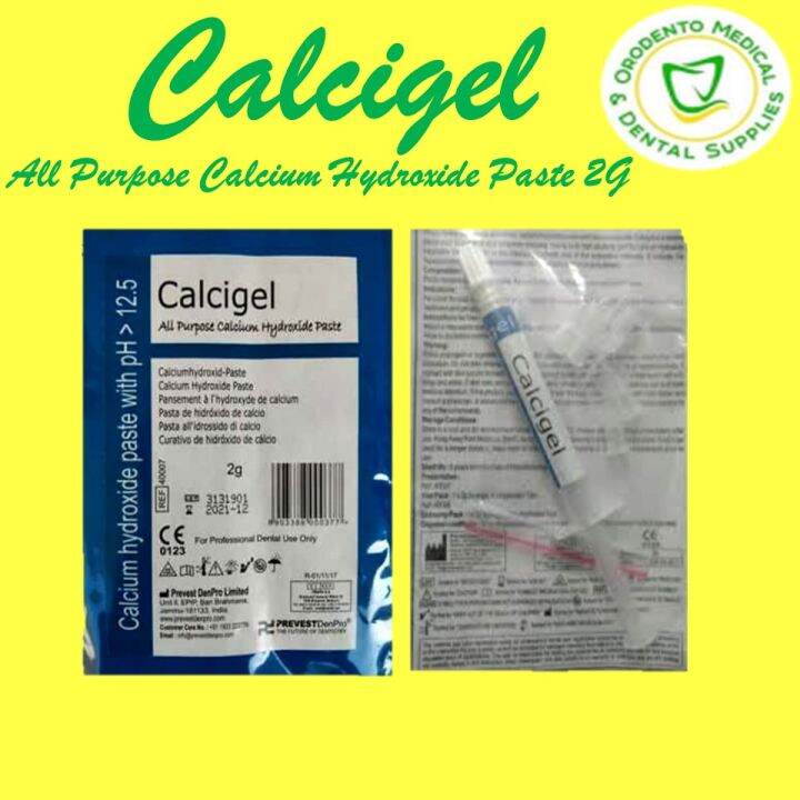 Calcigel All Purpose Calcium Hydroxide Paste Intro Pack 2 Grams Prevest