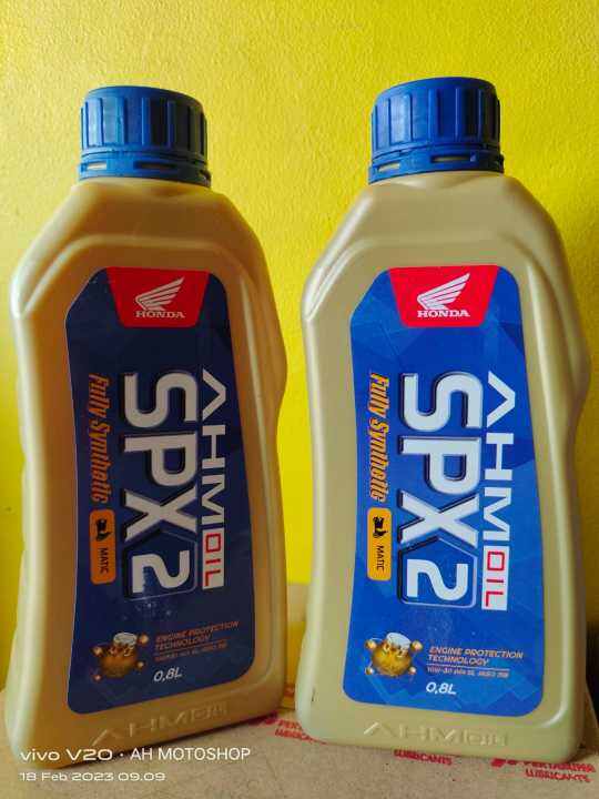 FULLY SYNTHETIC OLI MATIC OLI MESIN AHM OIL SPX 2 800 ML 10w 30 SL OLI