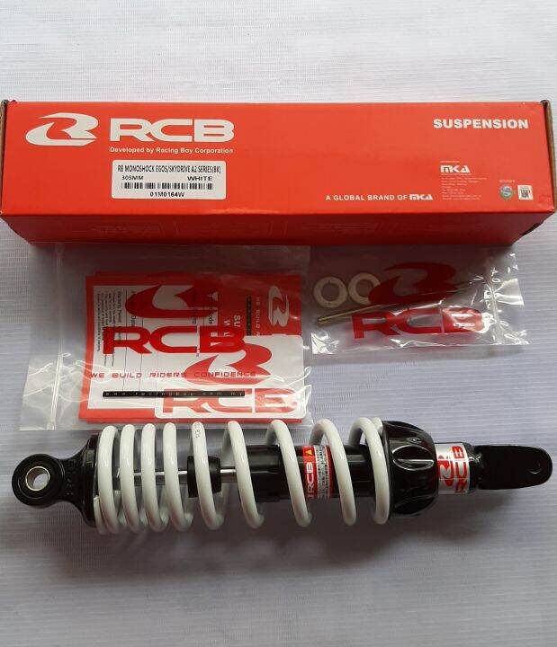 Rear Shock Rcb Mio Sporty Amore Skydrive Click White Black Mm A