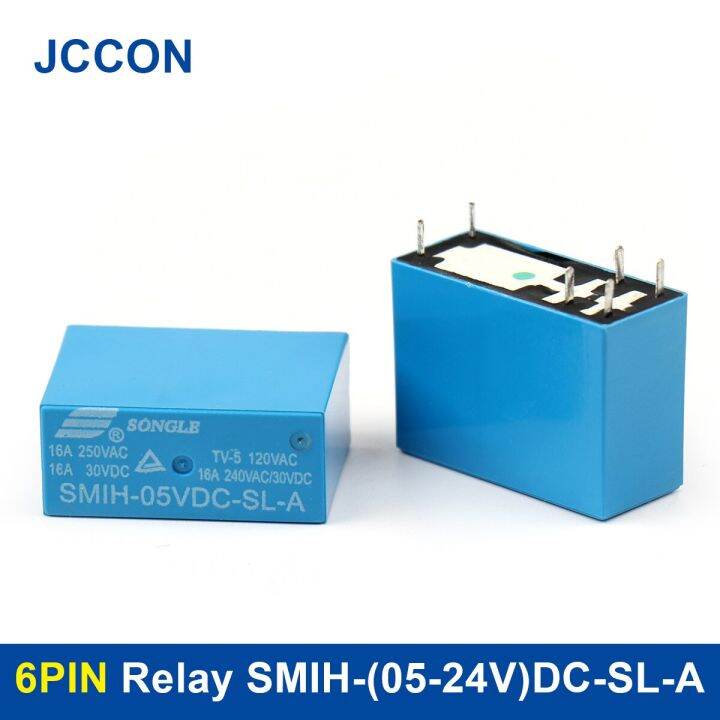 5Pcs Relay 6PIN SMIH 05VDC SL A SMIH 12VDC SL A SMIH 24VDC SL A 05VDC