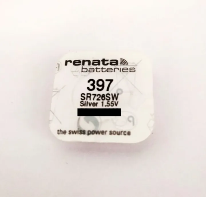 Renata Swiss Made Silver Oxide Battery SR726SW 397 1 55V 1pc Lazada