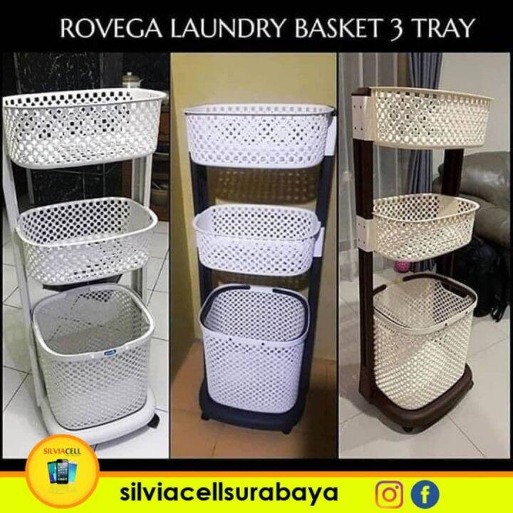 Rovega Laundry Basket Rak Keranjang Baju Kotor Original Lazada Indonesia