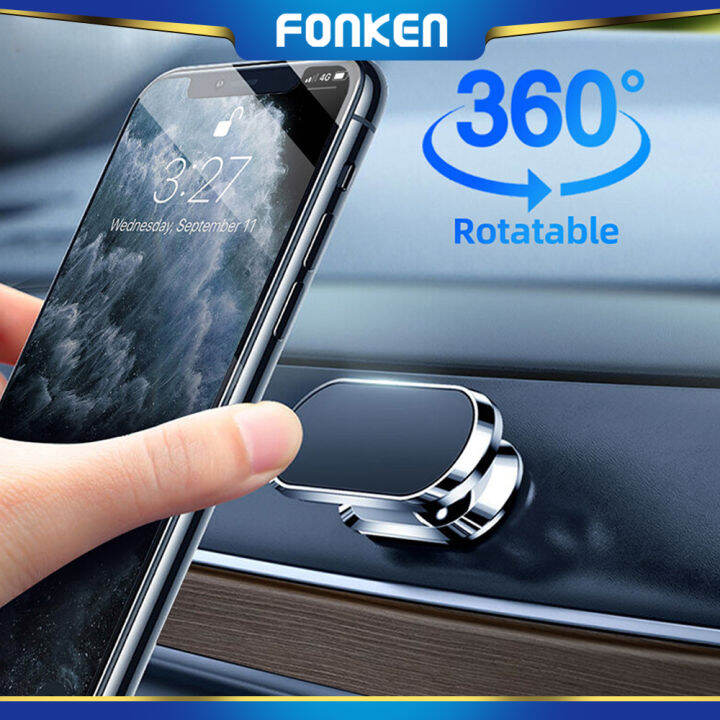 Fonken Magnetic Car Phone Holder Stand In Car Mini Phone Holder Gps