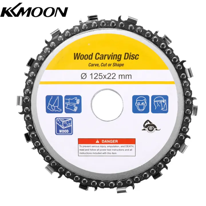 KKmoon 5 I Nch 14 Teeth Grinder Chain Disc 22mm Arbor Woodworking