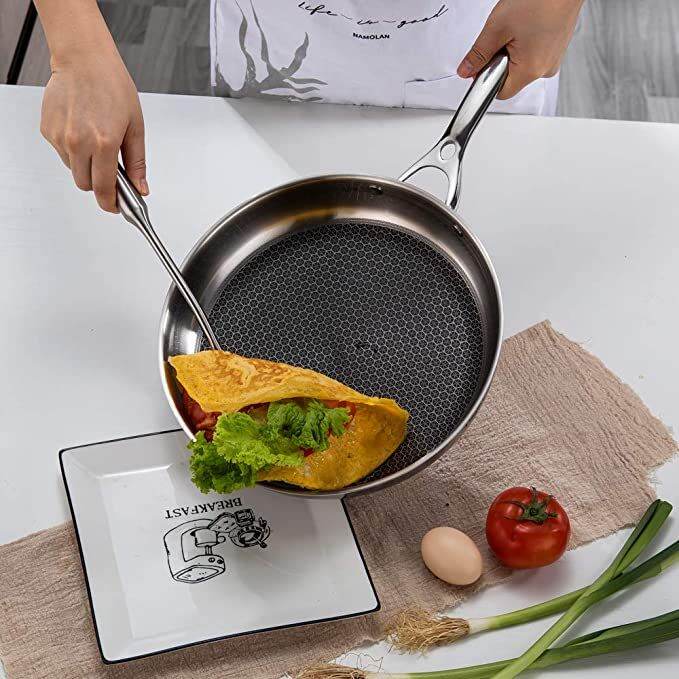 Tri Ply Stainless Steel Honeycomb Non Stick Frying Pan Wok JDB Lazada PH