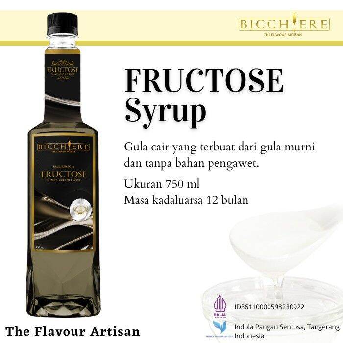 Syrup Fructose Bicchiere Ml Sirup Gula Cair Premium Lazada