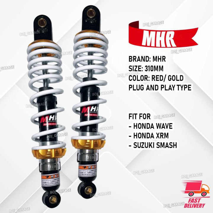 Mhr Brand White Pcs Rear Shock Absorbers Honda Wave Xrm Suzuki Smash