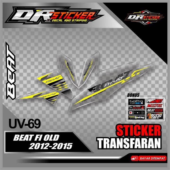 Sticker Transparan Beat Fi Street Esp Striping Beat 2016 2017 2018