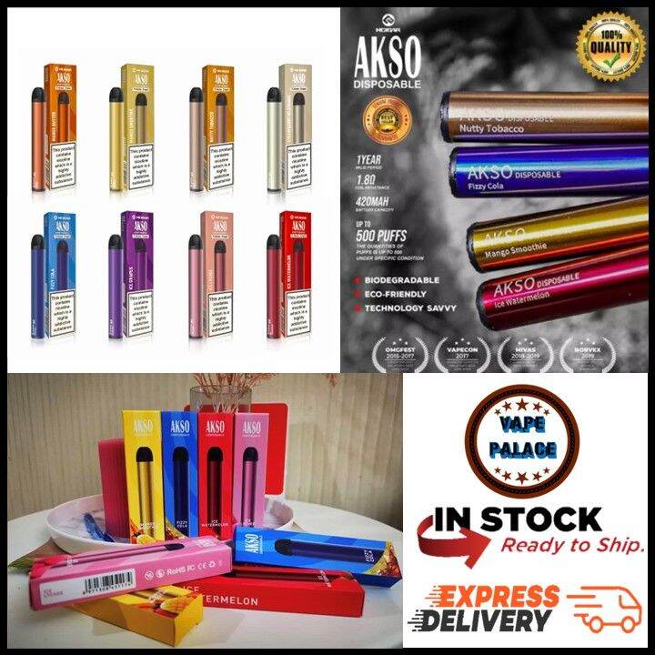 Original Hcigar Akso Disposable Pod Kit Puff Mah Ohm