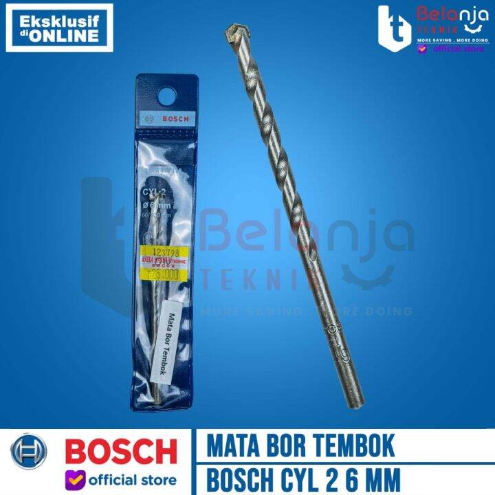 Bosch Mansory Drill Bits CYL 2 6 MM Mata Bor Beton Beton Tembok 6MM