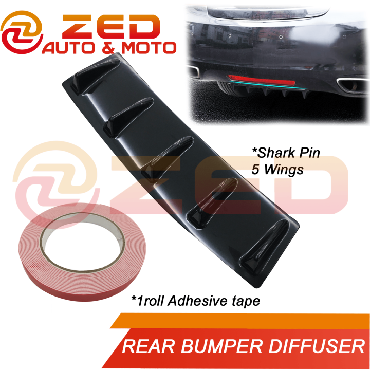 Car Universal Rear Bumper Diffuser Wings Lazada Ph