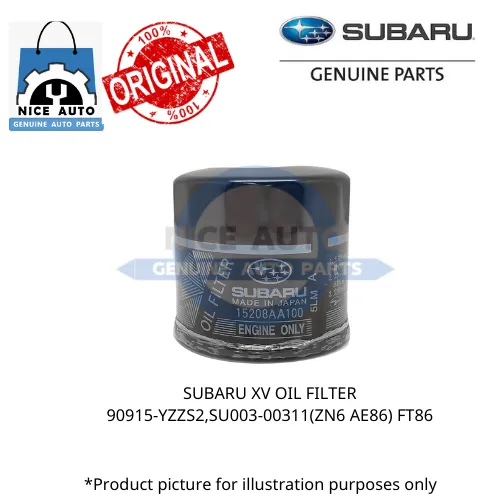 SUBARU XV Genuine Oil Filter 15208AA100 Lazada