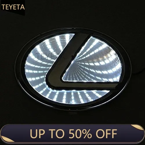 New Upgrade 3D LED Car Decal Tail Logo Light Badge Lamp Emblem Sticker