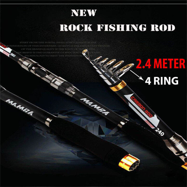 Cod Joran Pancing Carbon Fiber Sea Fishing Rod M Segment