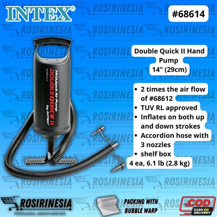 INTEX 68614 POMPA ANGIN POMPA TANGAN POMPA INTEX Double Quick II