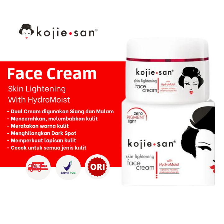 Kojiesan Skin Lightening Face Cream With Hydromoist 30gram BPOM