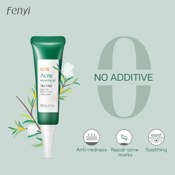 Fenyi Tea Tree Acne Gel Soothing Moisturizing Remove Acne Face Cream