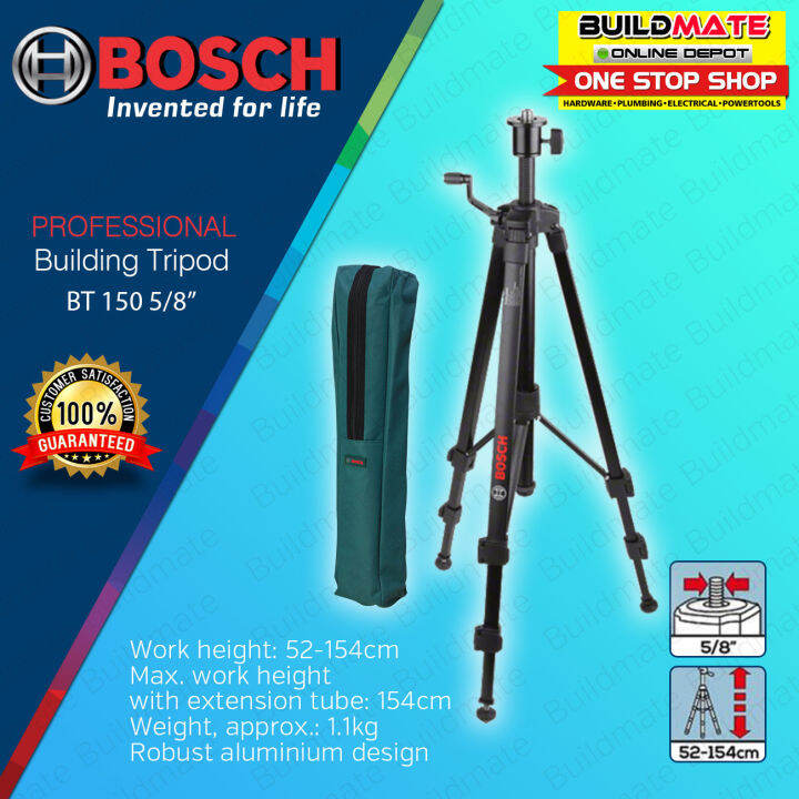 Bosch Professional Building Tripod Thread Compact Extendable Bt