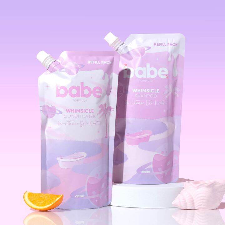 Babe Formula Whimsicle Shampoo And Conditioner Refill Pouch 400 Ml