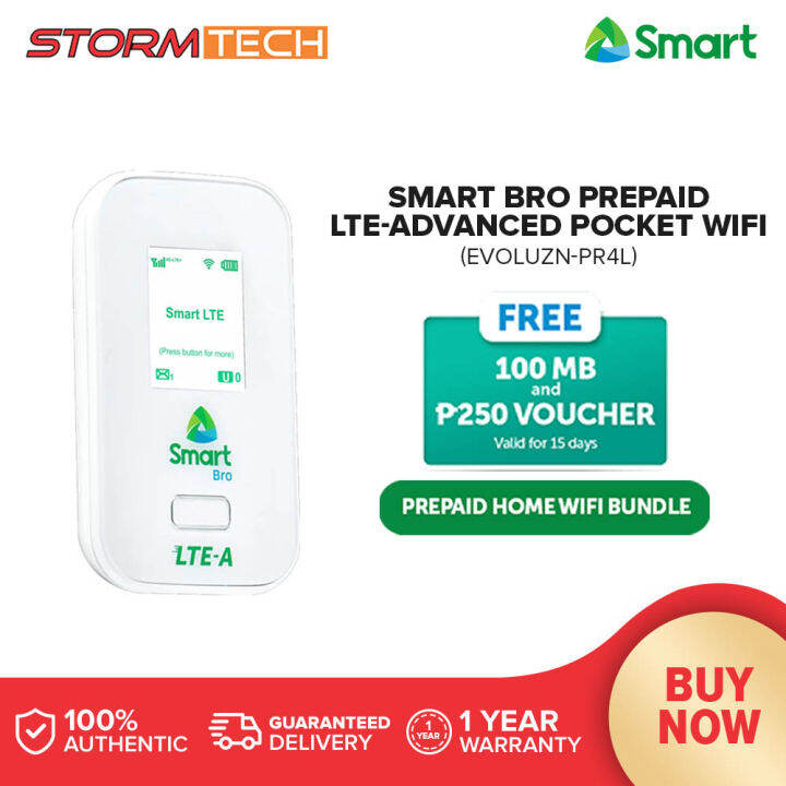 Smart Bro Prepaid Lte A Pocket Wifi Advanced Evoluzn Pr L With Free