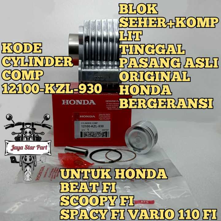 Ori Asli Cylinder Blok Blok Seher Piston Ring Asli Original Honda