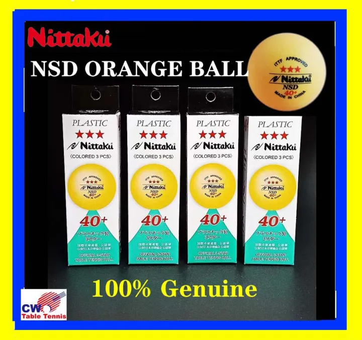 Nittaku New Nsd Orange Ball Star Nsd Official Table Tennis Ball