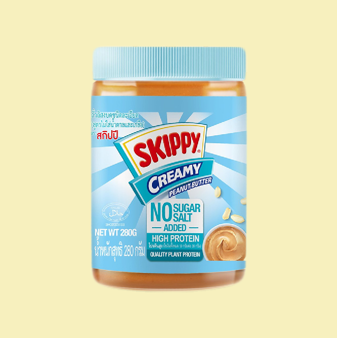 Skippy Creamy Peanut Butter No Sugar Salt Added High Protein สกปป