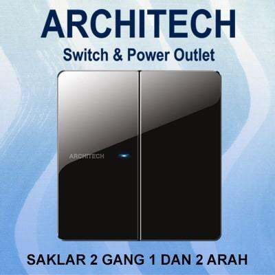 Architech V K A Diamond Black Sakelar Saklar Cetekan Gang Arah