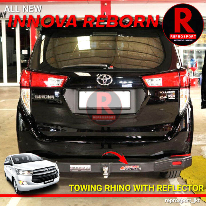 Towing Bar Rhino Bumper Guard Tanduk Belakang Innova Reborn Lazada