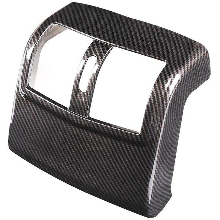 Abs Carbon Fiber Rear Air Condition Outlet Vent Cover Trim Sticker