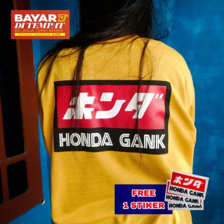 Promo Kaos Honda Gank Viral Murah Lazada Indonesia