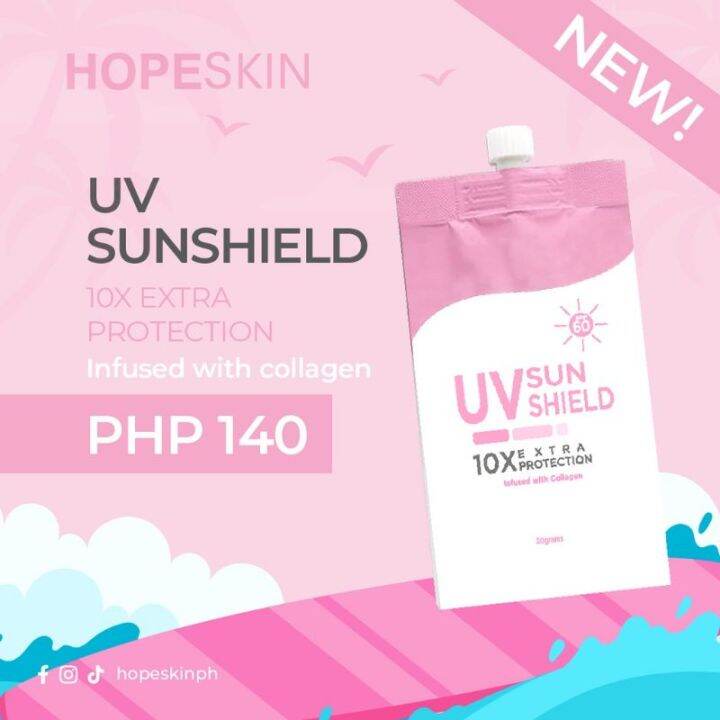 Hope Skin UV Sunshield With 10x Extra Protection And SPF 60 Lazada PH